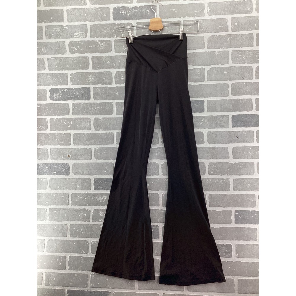 OFFLINE by Aerie Real Me High Rise Crossover Flare Leggings Black Small S